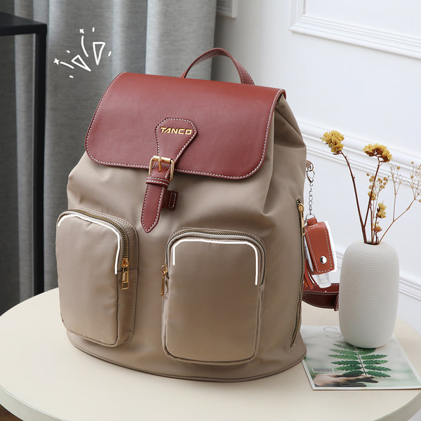 Women's Fashion Casual Nylon Backpack